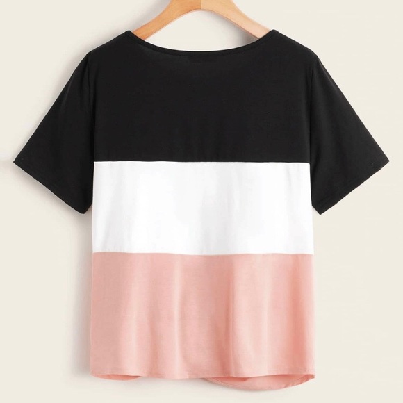 Colorblock twist tie tee - Picture 2 of 4